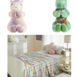 Your Zone Kid's Huggable Pillow & Throw Sets only $7.42!